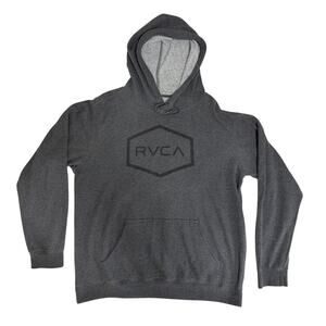 RVCA Big RVCA Pullover Hoodie Charcoal XL
